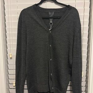 H&M Marino Wool Cardigan Sweater NWT L
